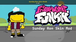 Sunday Ron Skin Mods Mod for Friday Night Funkin' | FNF Mods