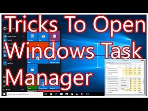 How to open Task Manager in Windows 10