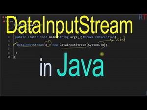 Java-56- DataInputStream Class in Java || User Input In Java