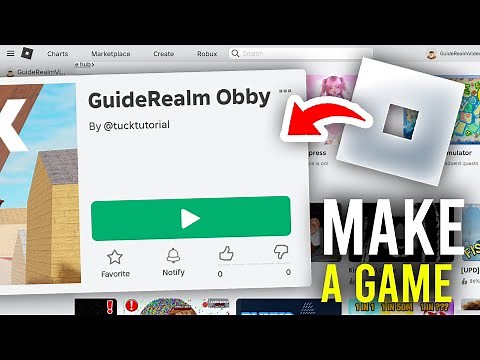 How To Make A Game In Roblox - Full Guide