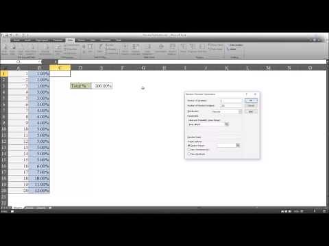 Creating Random Numbers that Follow a Discrete Distribution Using Excel