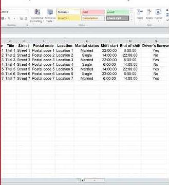 Create filtered database Multi column databases in Excel
