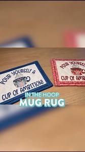 Pour yourself a cup of ambition and grab your copy of our FREE mug rug design! Did you know it's: ☕ Pretty AND practical 🧵 Great first In-the-Hoop project for beginners 💻 Detailed photo instructions included with your download 5️⃣ Includes FIVE hoop sizes: 5x7, 6x10, 7x12 , 8x12, and 9.5x14. 1️⃣ Only one hooping required, with no additional sewing. ⏯️ Companion video tutorial on YouTube 🆓 Did we mention it's FREE? Grab the design here: https://buff.ly/Jpvqcqd Watch the full video tutorial her