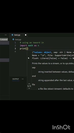 Use of As keyword in python modules #learnpython #coding