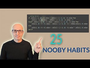 25 Nooby VBA Habits You Need to Ditch Right Now