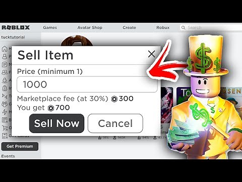 How To Sell Items On Roblox - Full Guide