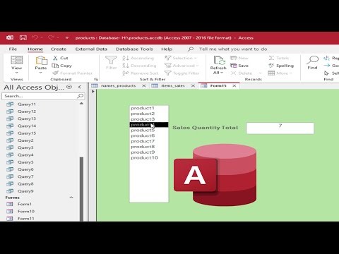 Access: Sum Values from Two Tables Using a ListBox (No VBA!)