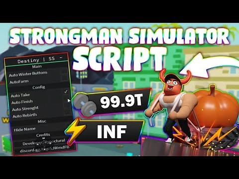 *NEW* Strongman Simulator Script (PASTEBIN 2024) (INF ENERGY, FAST AUTOFARM, SPEED, AUTO REBIRTH)