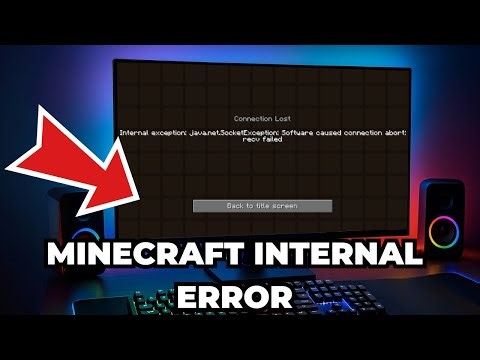 How to Fix Minecraft "Internal Exception Java.net.socketexception..." (Easy Method)