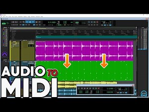 PRO TOOLS 2020.11 - AUDIO TO MIDI (NEW FEATURE)