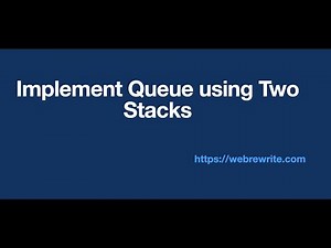Implement Queue using Two Stacks | Java | Programming Tutorials
