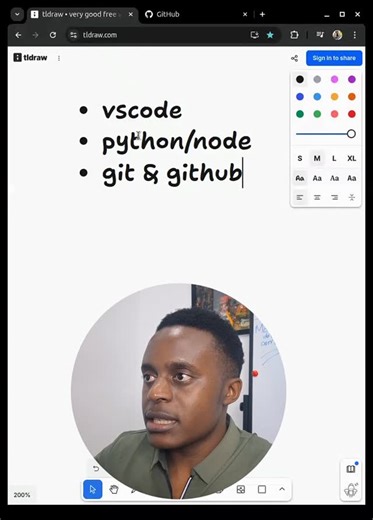 Bonaventure Ogeto | Software Engineer, Mentor & Educator on Instagram: "Beginner’s guide: the ONLY tools you need to start programming in 2026 1. VS Code (best code editor) 2. Python or JavaScript (Node.js) (pick ONE language) 3. Terminal (command line basics) 4. Git + GitHub (save code + build a portfolio) 5. Chrome DevTools (debug like a real developer) If you’re learning to code and you don’t have these yet, start here. Comment "W Mctaba Labs" if you have already signed up for our Fullstack W