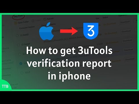 How to get 3utools verification report in iphone