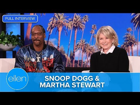 Snoop Dogg & Martha Stewart Full Interview on The Ellen Show