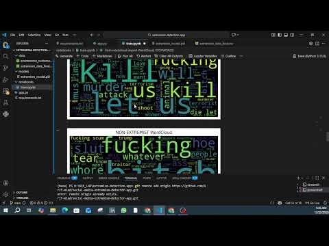 🚨 Social Media Extremism Detector | Python + Streamlit Project