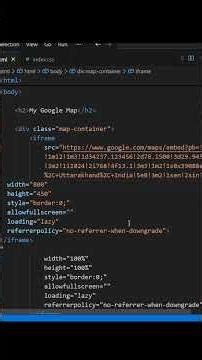 Embed Google Maps into your webpage | HTML Tutorials #coding #html #js #webdesign