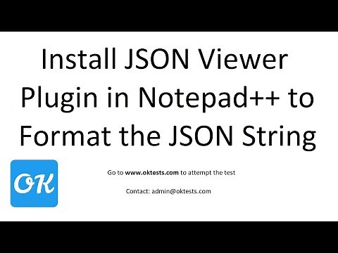 Install or Download JSON Viewer Plugin for Notepad++ 64 & 32 bit to Format or Compress JSON String