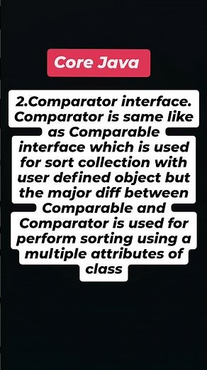 "Mastering the Comparator Interface in Java: Sorting with Multiple Attributes Explained!"