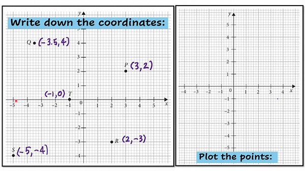 How to Plot Points & Write Coordinates | Beginner’s Guide to Graphs