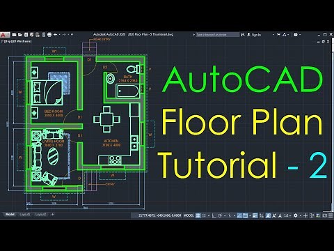 AutoCAD Simple Floor Plan for Beginners - 2 of 5