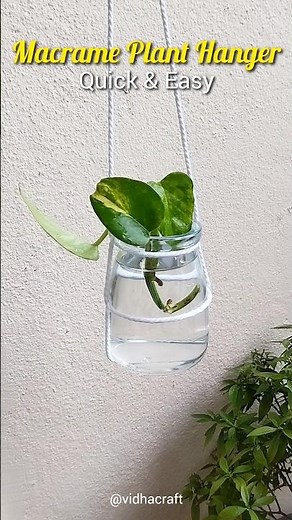 DIY Macrame Plant Hanger (Easy + Quick)