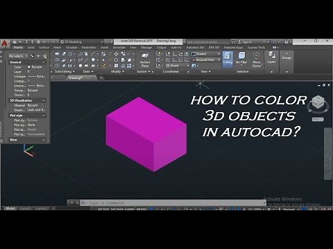 HOW TO COLOR 3D OBJECTS IN AUTOCAD?