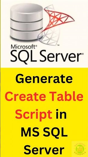 How to Generate Create Table Script in MS SQL Server |Step-by-Step Guide| Create Table Script | 2025