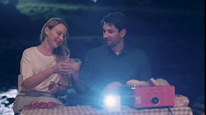 SOOPII Mini DLP Projector, 5G WiFi Portable with 3D Function, HD 1080P Supported, Android 9.0, Bluetooth, Remote Control, Supports TV Stick/HDMI/USB/U Disk/iOS/Android