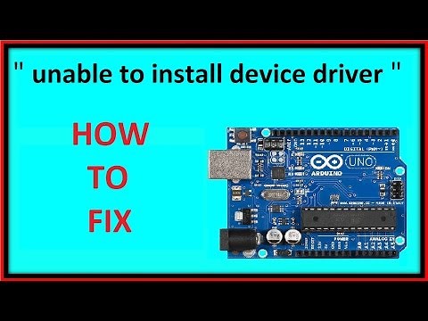 unable to install device driver problem fixed for arduino...
