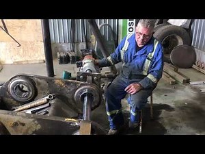 Home built line boring machine