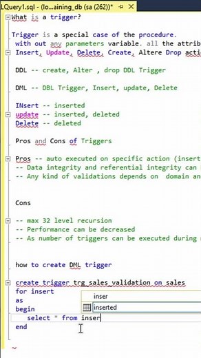 How to create a trigger in sql server? Insert Vs Update Vs Delete Triggers? #sqlserver #sql