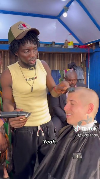 My first time in Lagos, Nigeria and I had to visit the barbershop in Makoko 🙏🏼💈 Thank you to @Austin Juten 🤍💎🕊️ for the amazing haircut, please go follow and support this man! Thank you @2cute for making this happen, more to come 💚 #barber #haircut #barbershop #nigeria #lagos