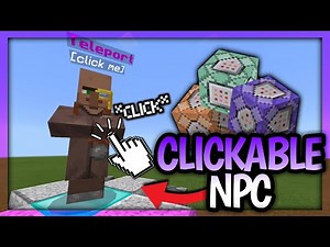 How To Make "CLICKABLE NPC" in Minecraft Bedrock Edition!!!