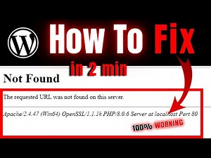 The requested URL was not found on this server | Apache error problem fix | 404 Error not found