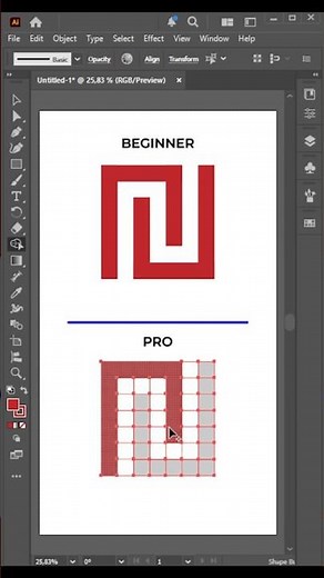 Create a Design Guide Using Split Into Grid #adobeillustrator