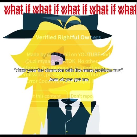 Draw your favorite character with the same problem as you