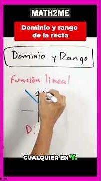 Domain and range of linear functions