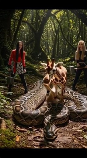 Rescue a Giraffe from the Belly of a Giant Python