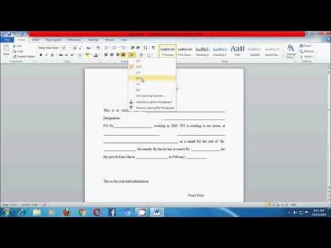 How to type a letter in ms word? | ms word tutorial | typing in word and printout