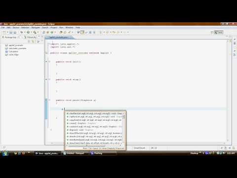 Java Applet Tutorials Eclipse 1/6