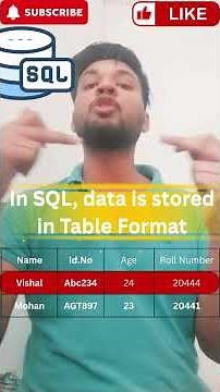 In SQL, Data is Stored in Which Format? | SQL Basics Explained 🧠