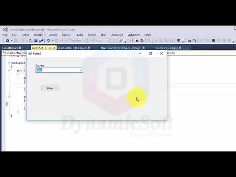 How to create user control in c# winform and use to windows form - C# tutorial