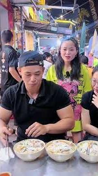 Vì muốn lấy 5 triệu, anh trai gây sốc khi xử sạch 1 tô bún sứa trong 30 giây #shorts