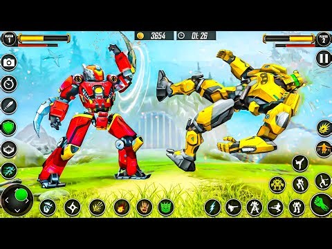Bee Jet Car Robot Transformation Game 2026 New Bee Super Robot Fight in City - Android Gameplay
