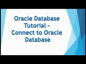 05. Oracle Database Tutorial – Connect to Oracle Database