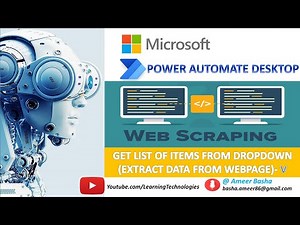 Power Automate Desktop || Project #4 : NSE - How to Get List of Items from DropDown - Part 6