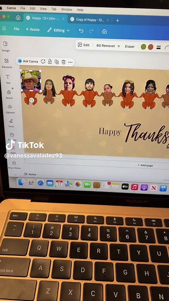 Creative Thanksgiving Banner Design Using Canva