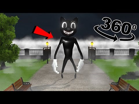 Cartoon Cat 360 VR Video Film 1 - RUN AWAY from Cartoon Cat || Funny Horror Animation ||