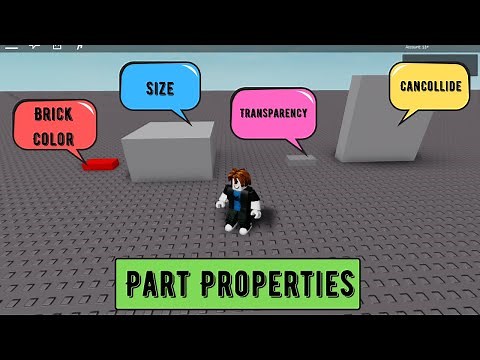 Roblox Studio Tutorial: Changing Part Properties