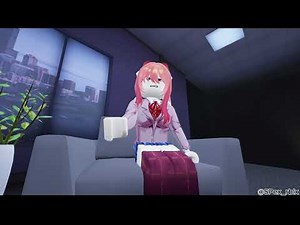 Monika farting at an interview (roblox fart animation)